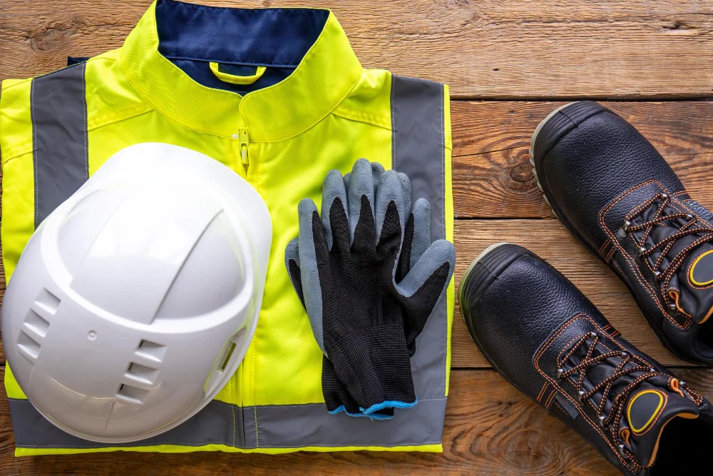 Keeping workplaces safe with: Safety clothing, Helmets, Gloves, Safety footwear, Respiratory protection, Eye and face protection and Fire safety equipment.